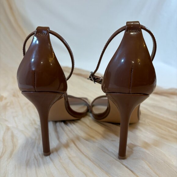 Steve Madden Women's Open Toe Light Brown Ankle Strap Heels Size 7M - Picture 4 of 12